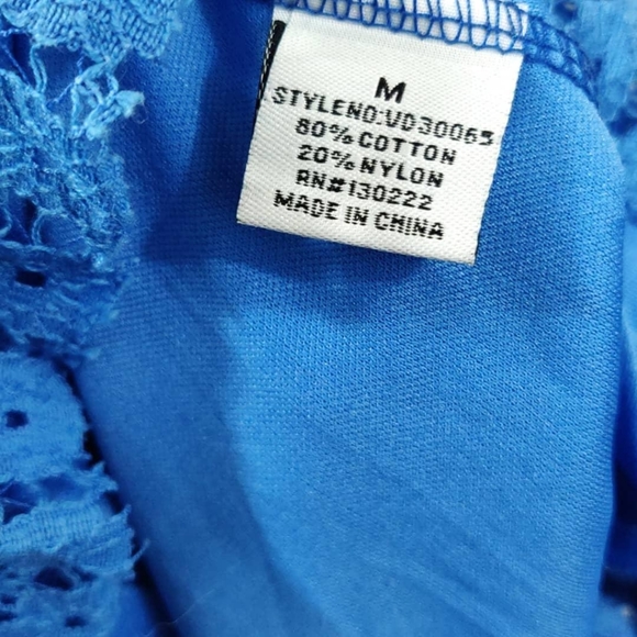 🏷️Very J | Blue Hi-Lo Sheath Dress / Size: Medium - Picture 5 of 6